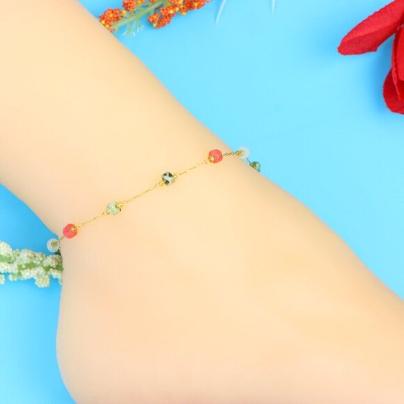 Elegant Handmade Anklet – Perfect for Women & Girls | Ideal Gift Option, DYC157 - Picture 4 of 10